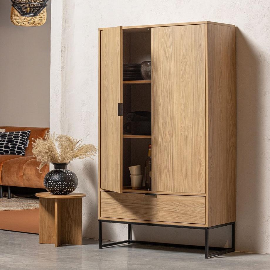 mutoni Armoire Silas décor chêne 85x149  