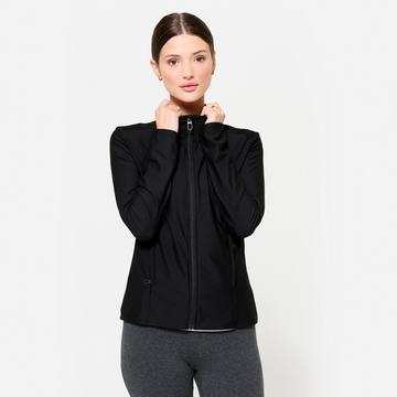 Giacca training donna con zip poliestere