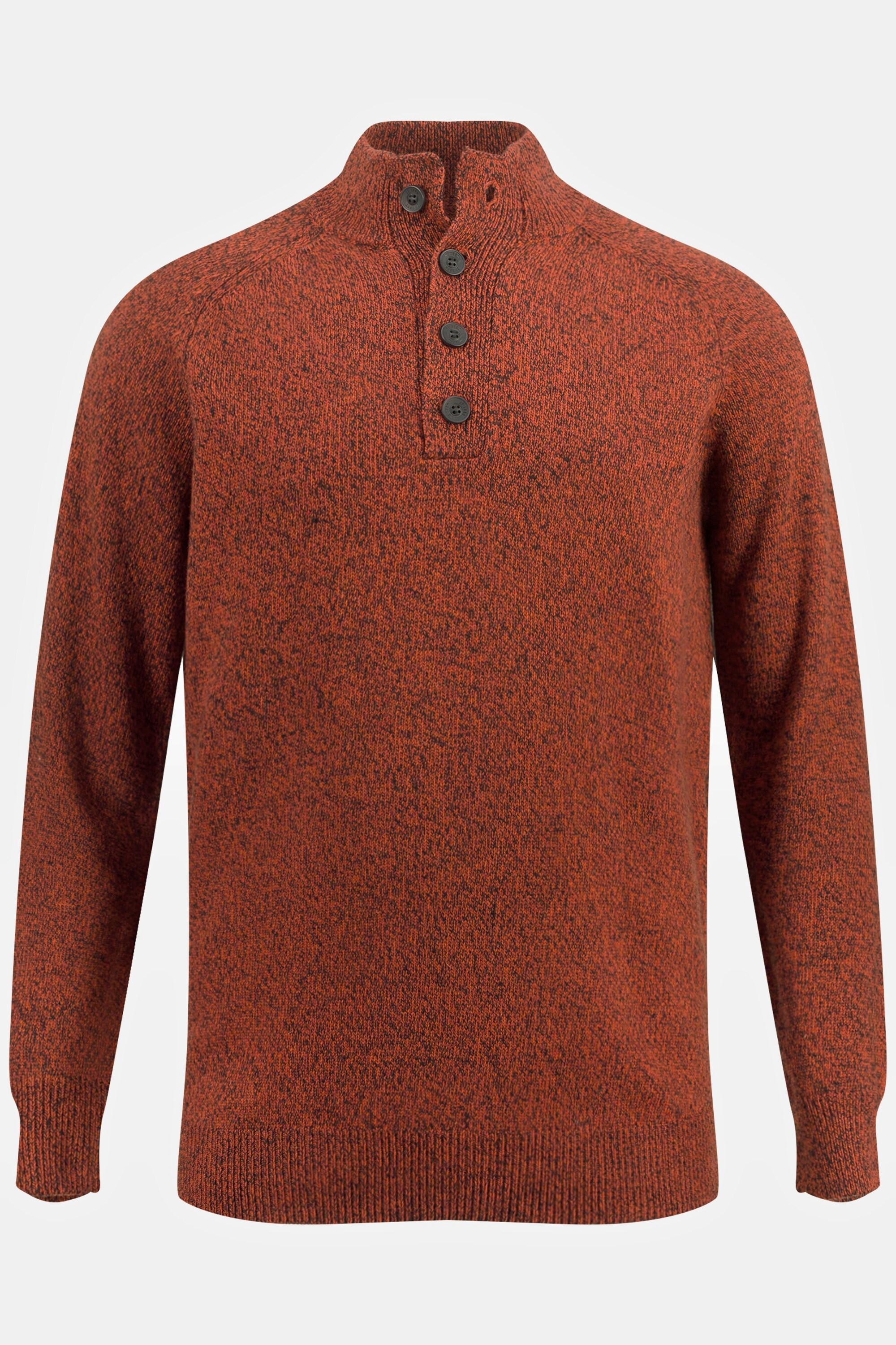 JP1880  Maglione polo con Cashmere Touch, collo alto e zip 