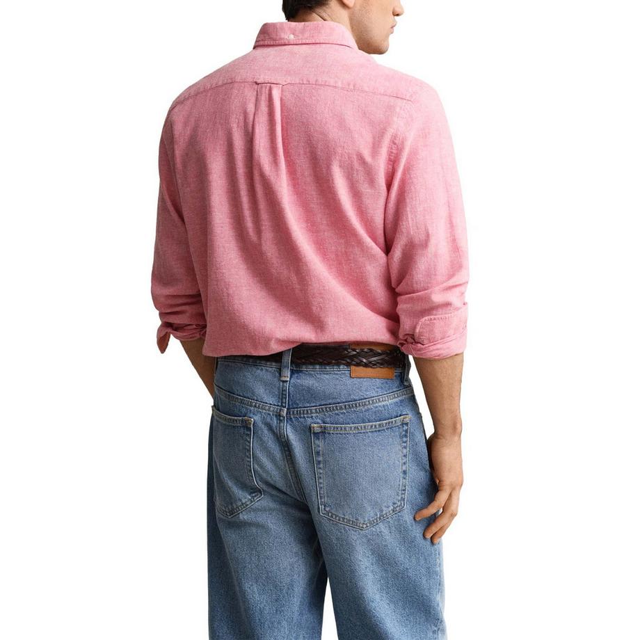 GANT Chemisette  Pack de 1 Confortable à porter-REGULAR COTTON LINEN SHIRT  