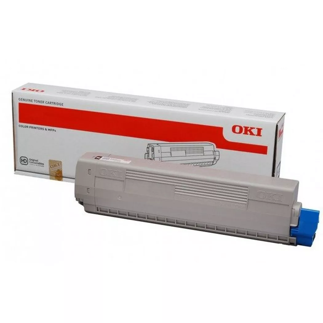 OKI – Toner schwarz 44844616 C822 7000 Seiten, Grau, One Size