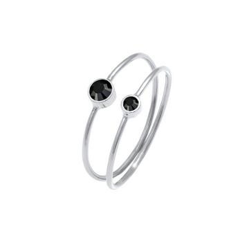 Ring 2Er Set Kristalle