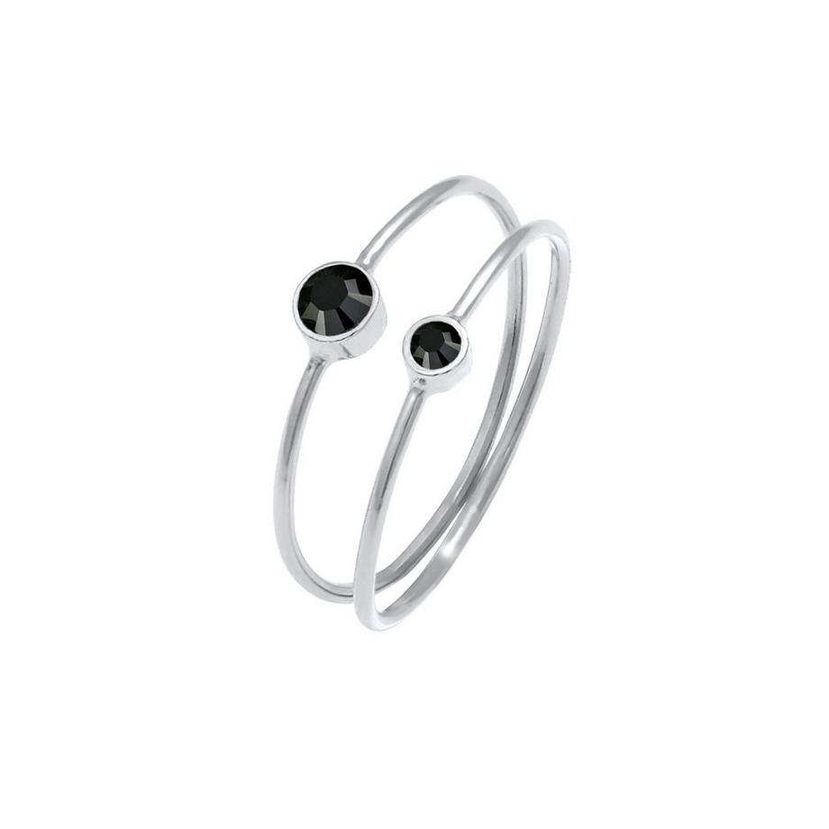 Bague Ensemble De 2 Avec Cristaux