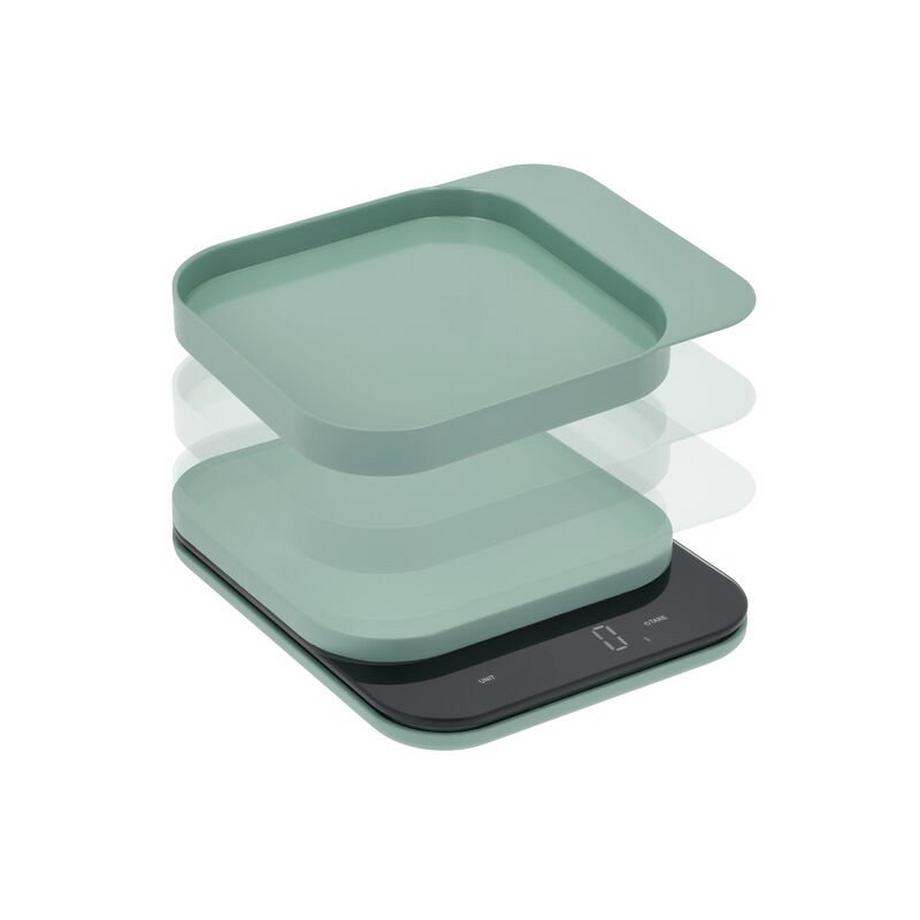 Rosti Rosti 25686 bilancia da cucina Verde Superficie piana Quadrato Bilancia da cucina elettronica  