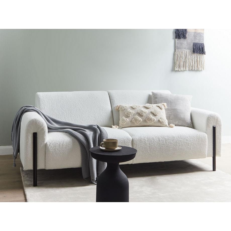 Beliani Canapé 3 places en Bouclé Moderne ASKIM  