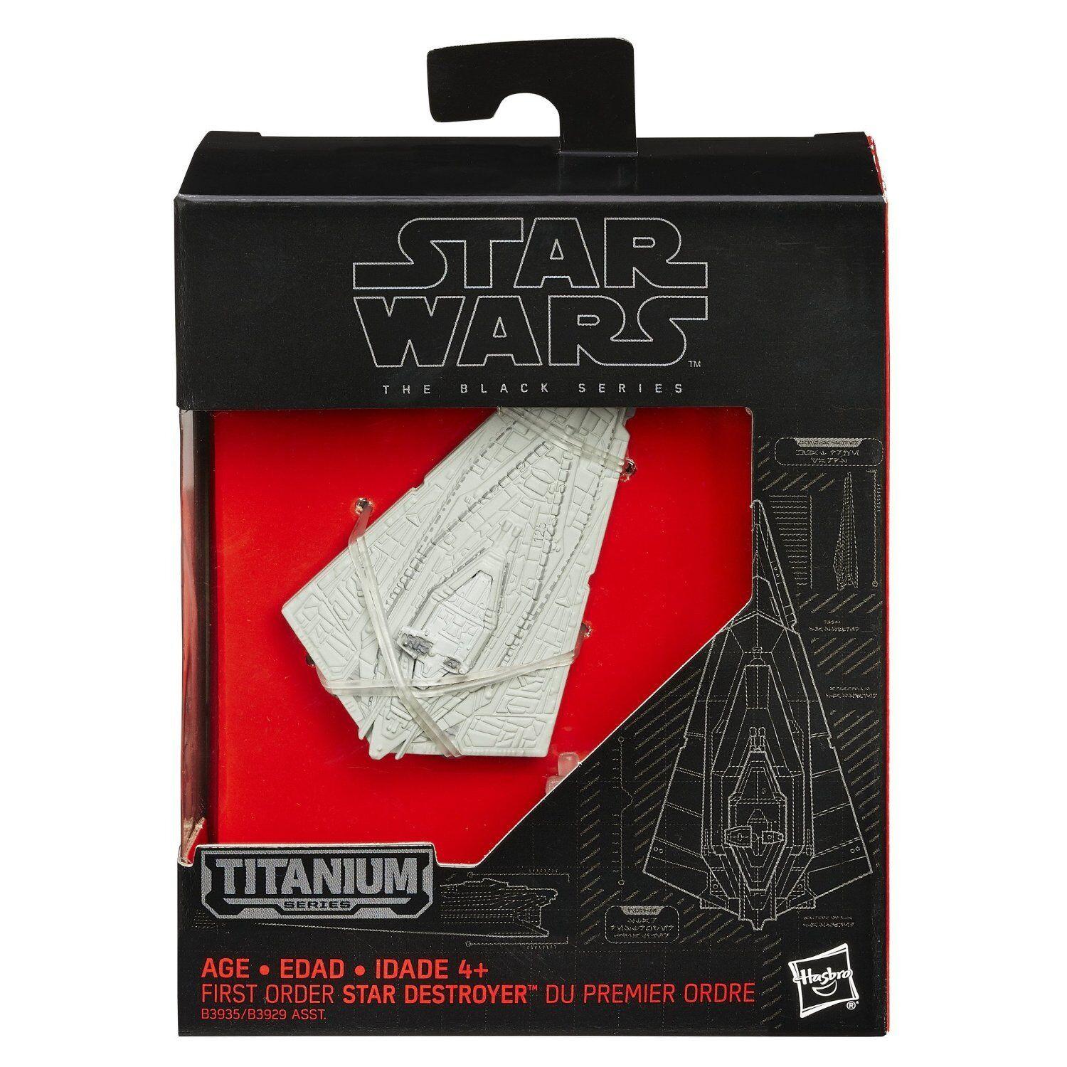 Hasbro  Star Wars The Force Awakens Black Titanium First Order Star Destroyer 2-Inch Diecast Vehicle 