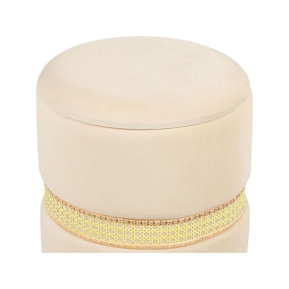 Beliani Lot de 2 poufs avec rangement en Velours Moderne MEDFORD  