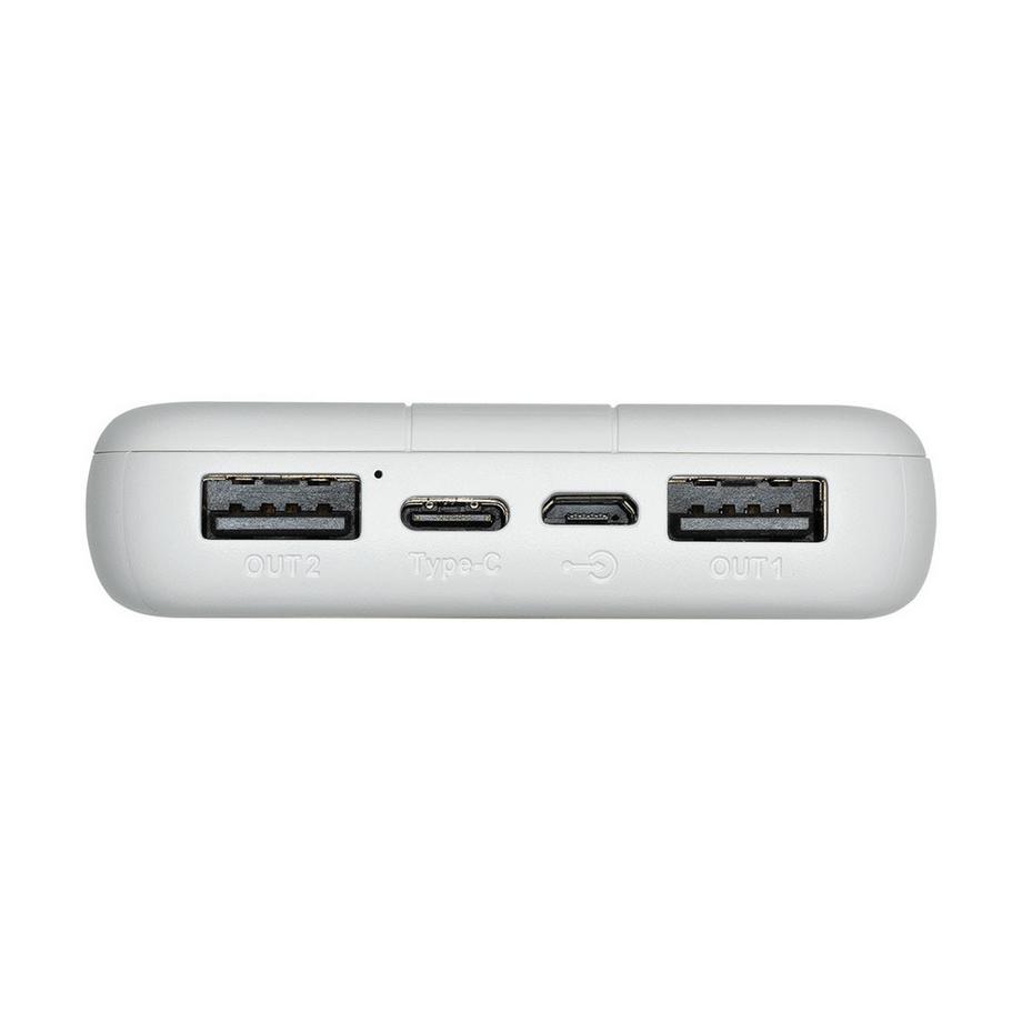RIVACASE  Powerbank 10000mAh 2 USB-A/USB-C FastCharge 10W con 4 indicatori LED 