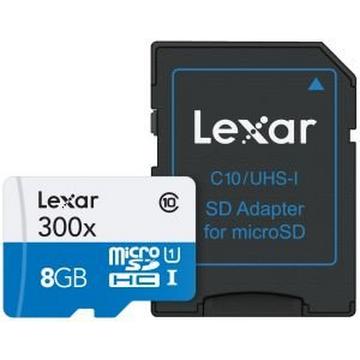 Lexar 8GB microSDHC UHS-I 8 Go Classe 10