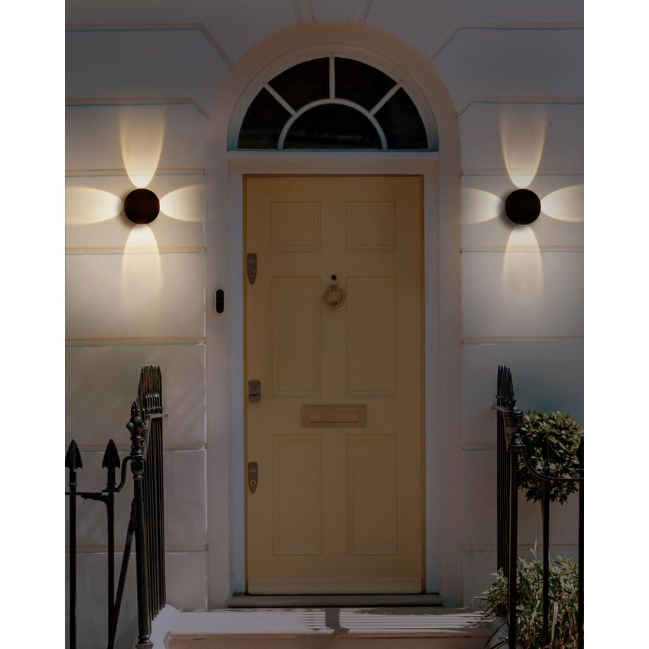 Beliani Lot de 2 appliques LED d'extérieur en Aluminium Moderne MAURICE  