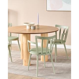 Beliani Esszimmerstuhl 4er Set aus Kunststoff Modern MORILL  