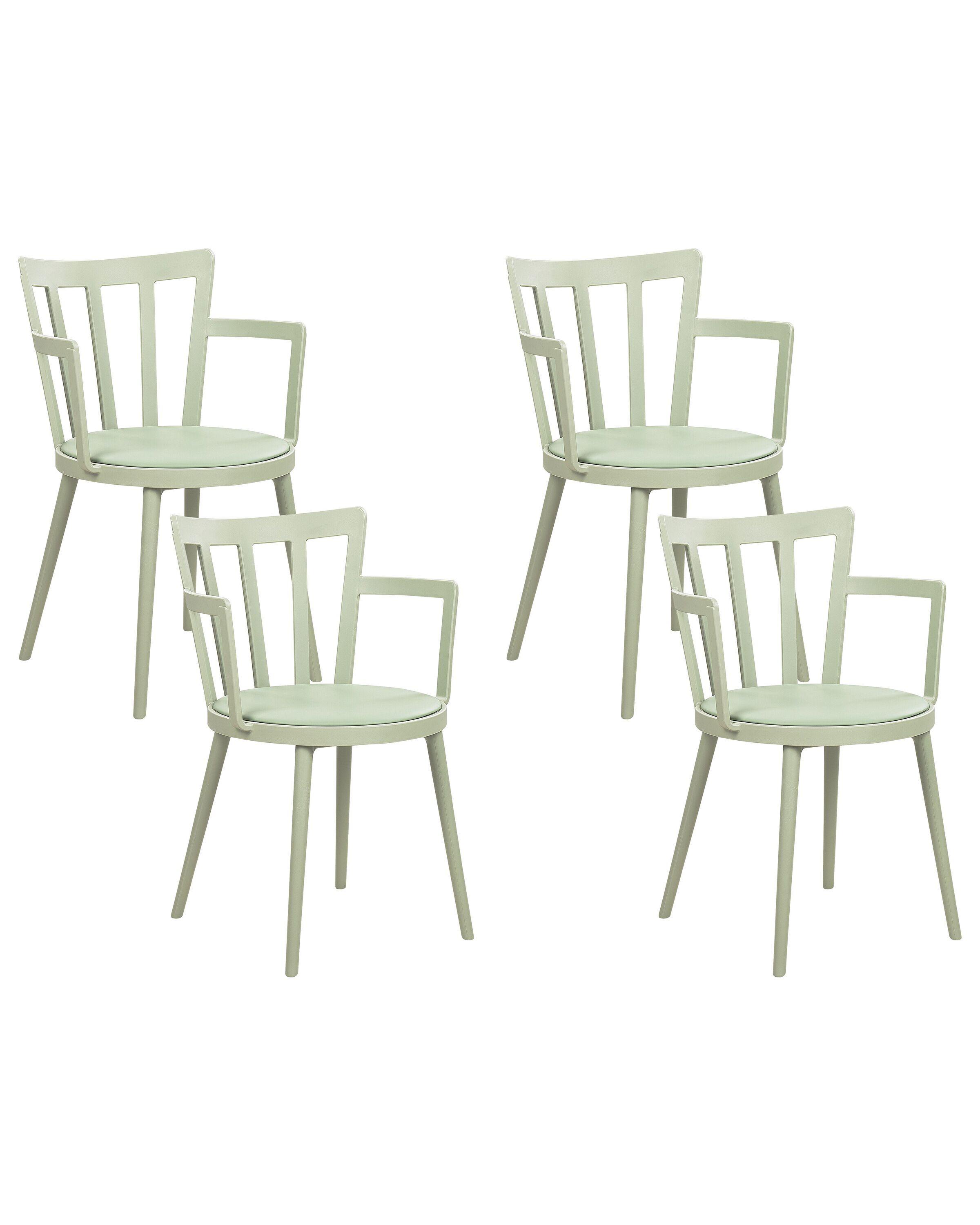 Beliani Lot de 4 chaises en Matière synthétique Moderne MORILL  