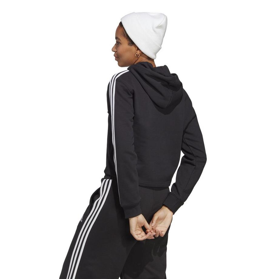 adidas 3-Stripes Essentials French Terry Sweatshirt à Capuche Crop  