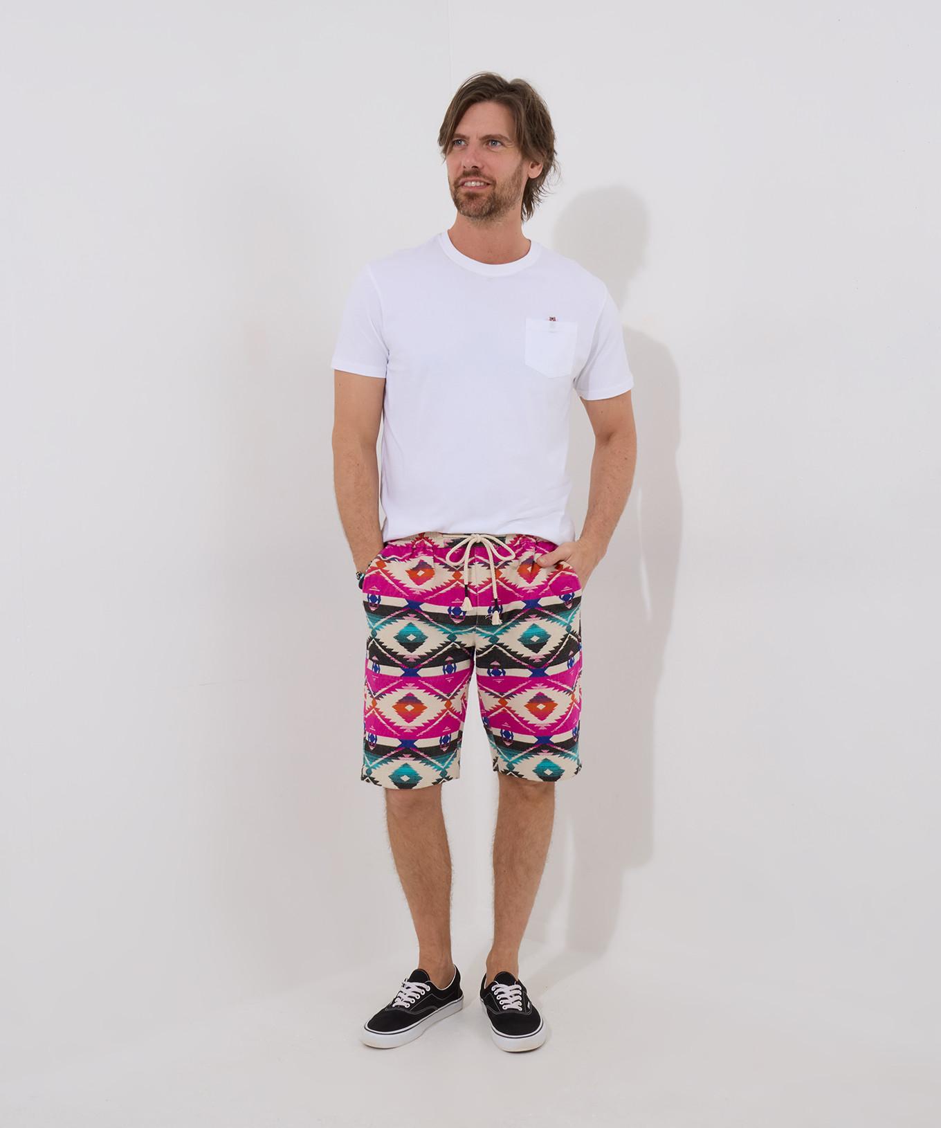 Joe Browns Bold Aztec Print Drawstring Shorts  