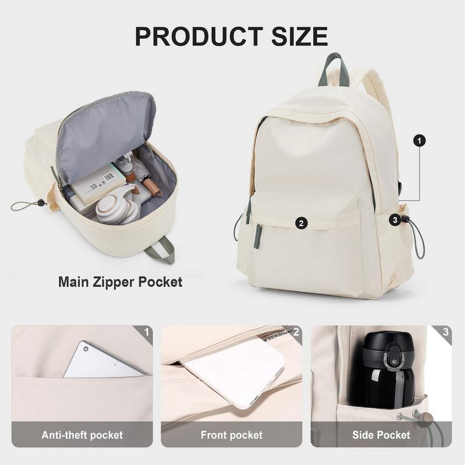 Only-bags.store Zaino Scuola Viaggio Casual Laptop Leggero  