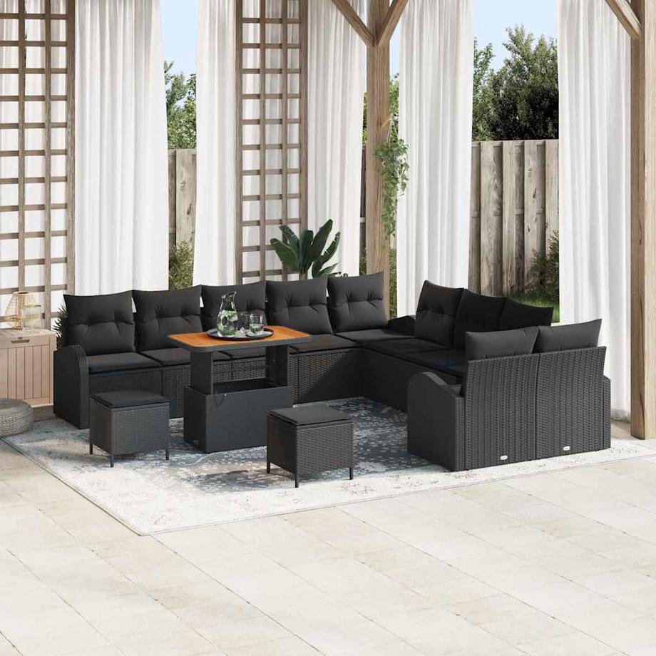 VidaXL Set Divano da Giardino Polyrattan  