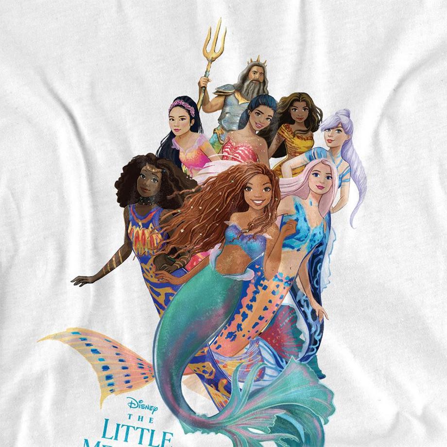 The Little Mermaid Sisters T-Shirt Maniche Lunghe  