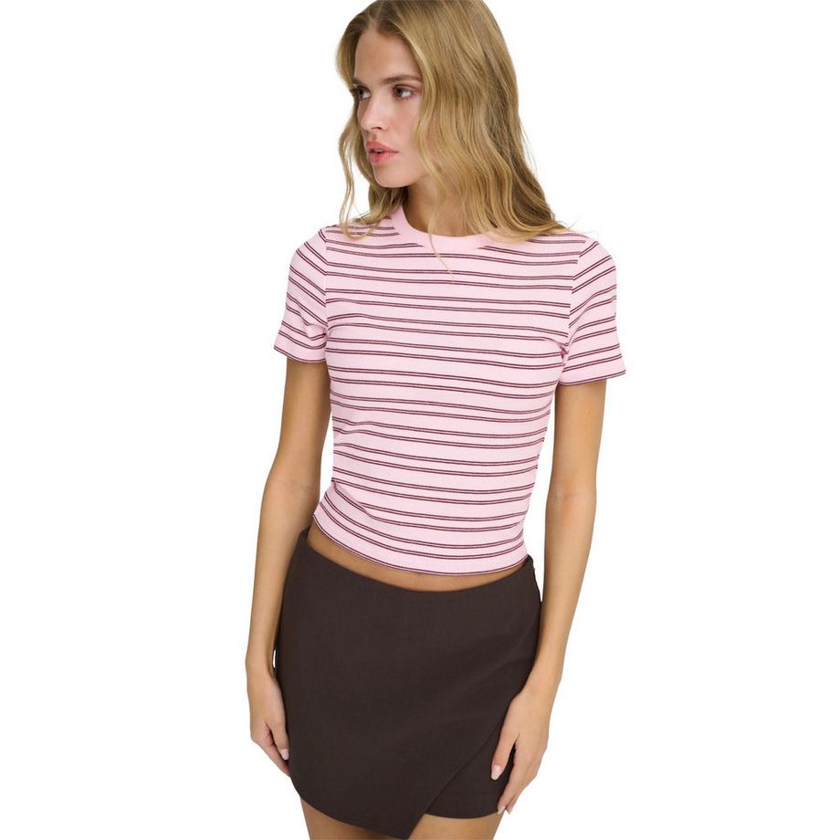 ONLY T-shirt  Pack de 1 Confortable à porter-ONLLUPE STRIPE TEE  