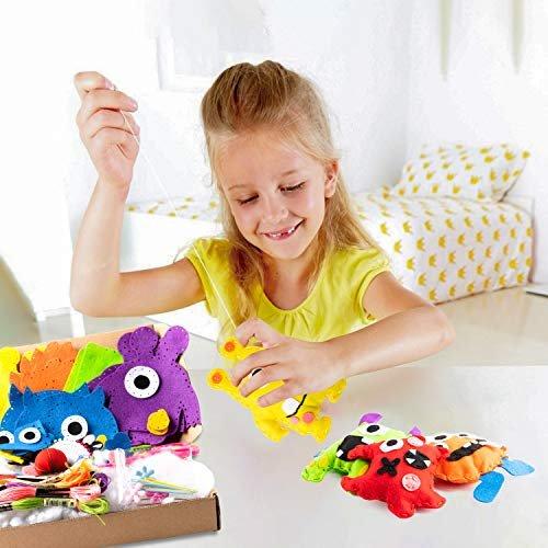 Activity-board  Monster-Nähset Nähsets für Kinder Dschungeltier-Filz-Nähset Wildtier-Anfänger-Nähset 