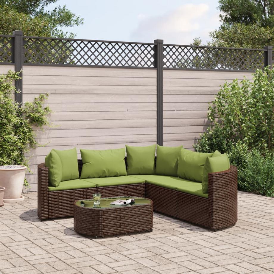 VidaXL Salon de jardin rotin synthétique  