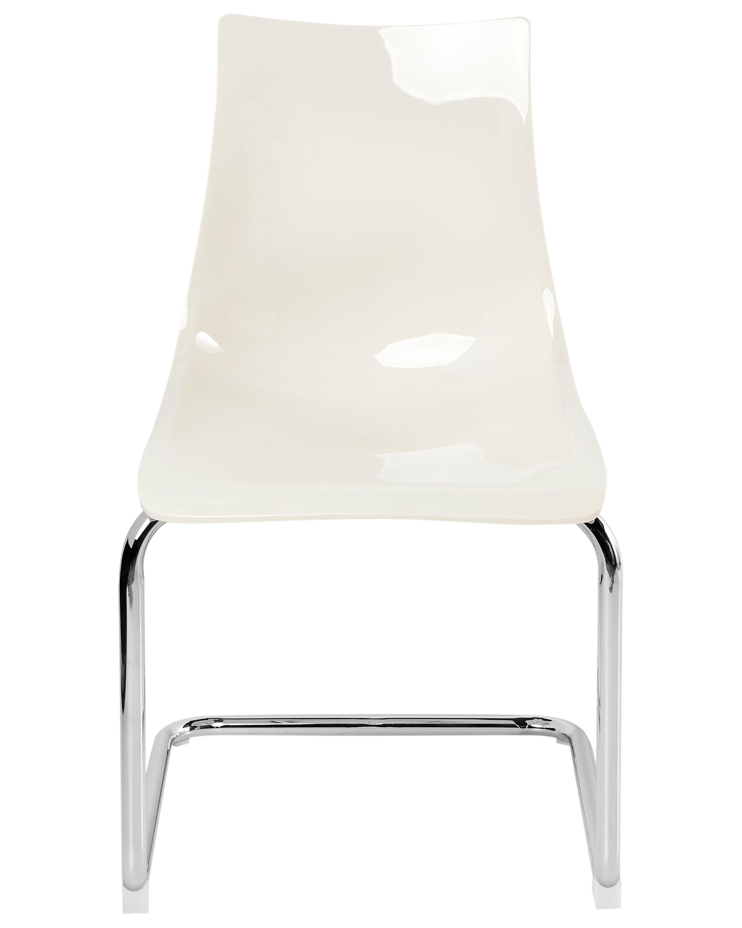 Beliani Esszimmerstuhl 2er Set aus Polycarbonat Minimalistisch MARSHALL  