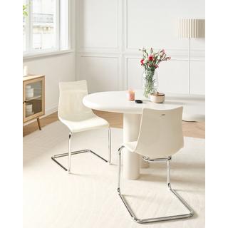 Beliani Esszimmerstuhl 2er Set aus Polycarbonat Minimalistisch MARSHALL  