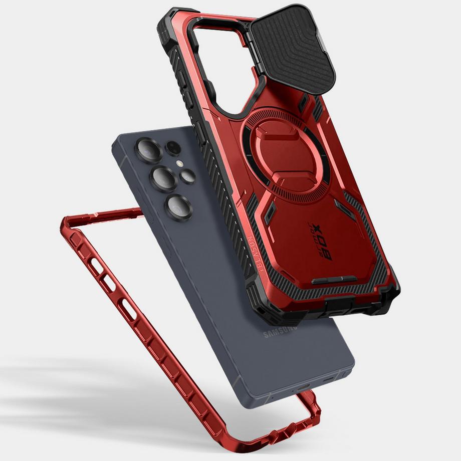 Avizar  Coque Galaxy S25 Ultra Armorbox Rouge 