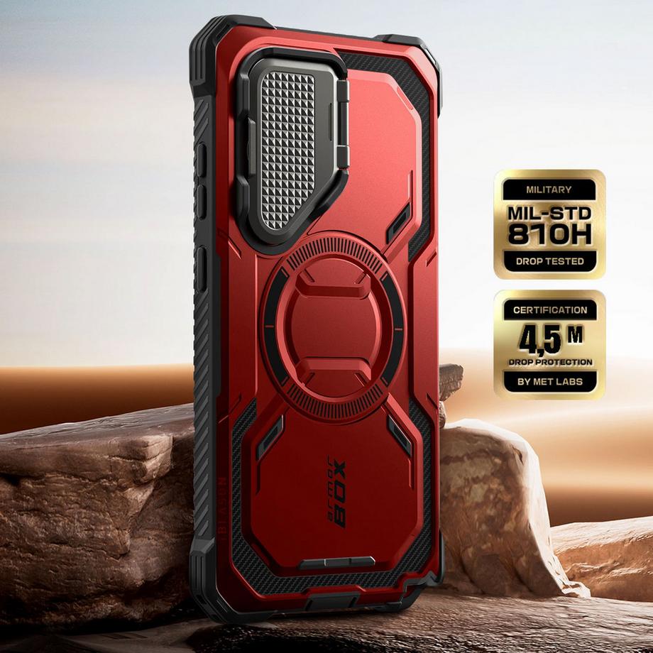 Avizar  Coque Galaxy S25 Ultra Armorbox Rouge 