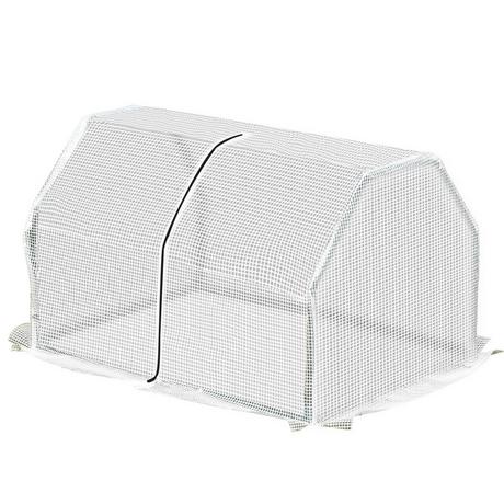 Northio Serre En Feuille, Mini Serre, Cadre Froid Résistant Aux Uv, Serre, Maison De Tomates Pour Jardin En Culture, Blanc, 99 X 71 X 60 Cm  