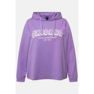 Ulla Popken Maglia con Cappuccio Stampa Città Maniche Lunghe  