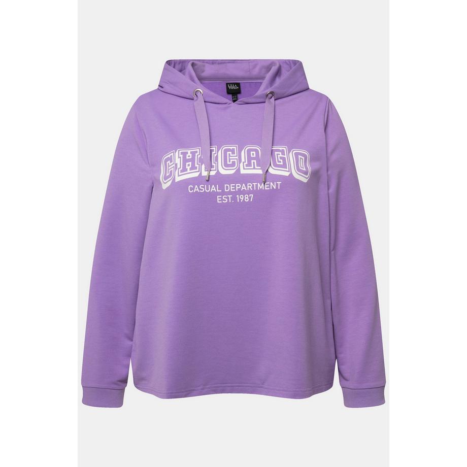 Ulla Popken Hoodie Städtenamen Kapuze Langarm  