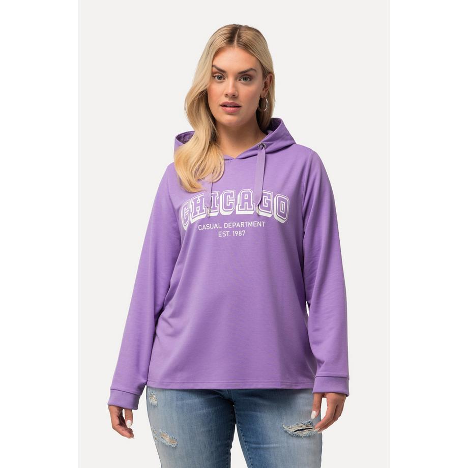 Ulla Popken Hoodie Städtenamen Kapuze Langarm  