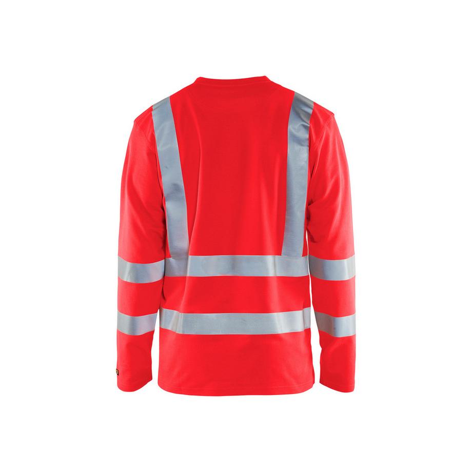 Blaklader Langarmshirt mit hoher Sichtbarkeit V-Kragen UV-Schutz  