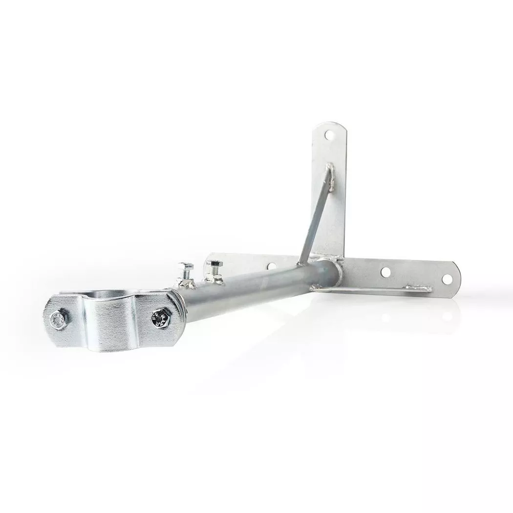 Nedis - Satelliten-Wandhalterung | Minimaler Wandabstand: 550 mm | Maximaler Wandabstand: 950 mm | Abstand zur Wand: 0,00 mm | Klemmdurchmesser: 32 - 42 mm | Stahl | Silber, 75X75MM