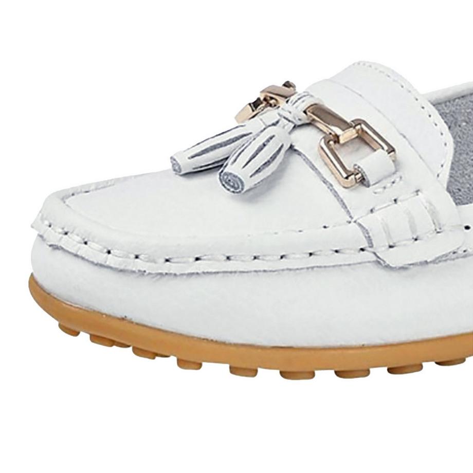 Boulevard de beauté Leder Halbschuhe mit Quaste  