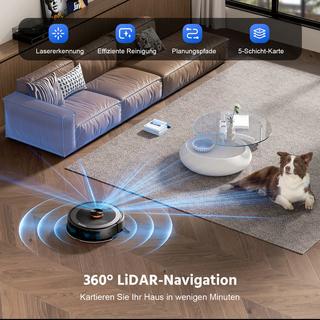 Blue Chilli 2-in-1 Staubsaugerroboter mit 3000 Pa Saugkraft und selbstentleerendem Staubbehälter  
