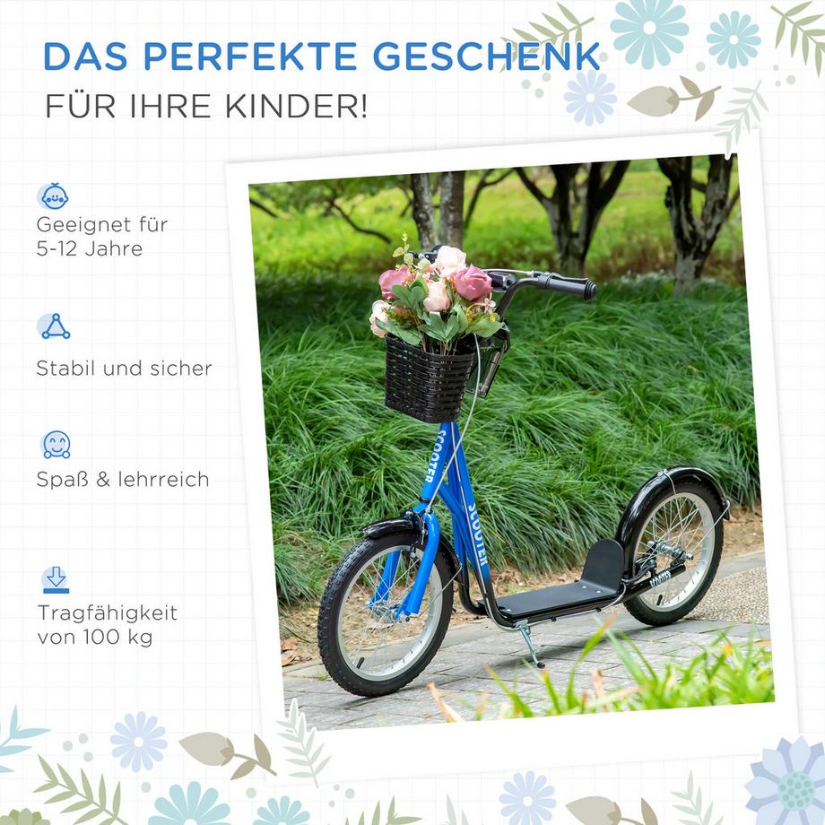 HOMCOM  Trottinette pour enfants 