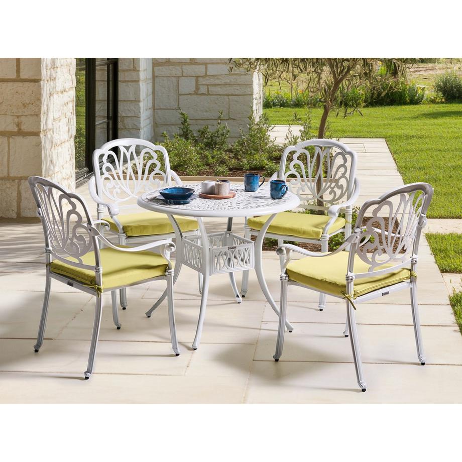 Beliani Gartentisch mit Stühlen aus Aluminium  ANCONA  