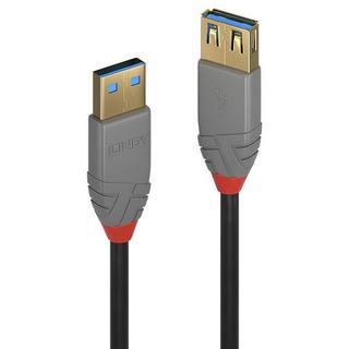 LINDY  36761 USB Kabel 1 m USB 3.2 Gen 1 (3.1 Gen 1) USB A Schwarz 