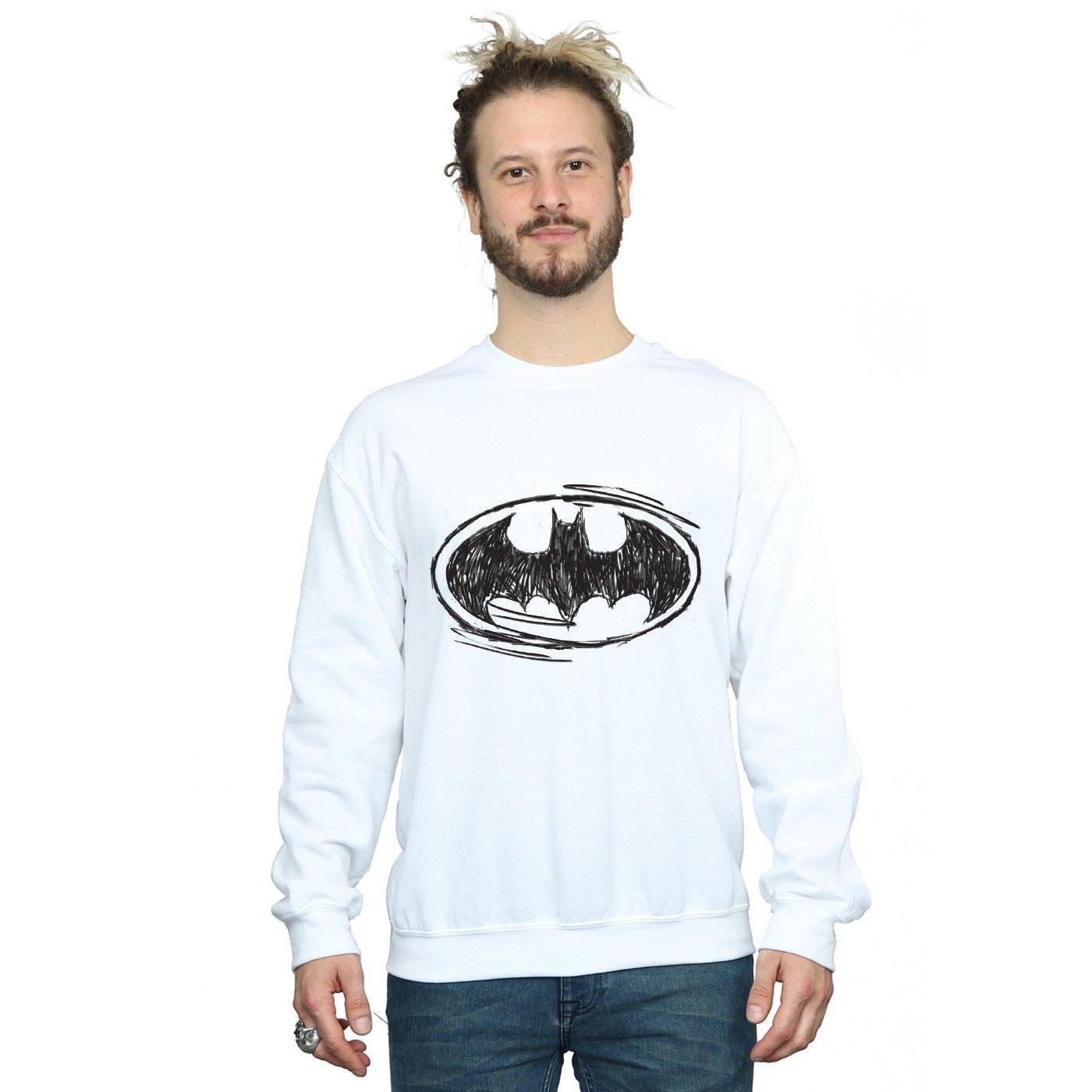 BATMAN Sketch Logo Sweatshirt  