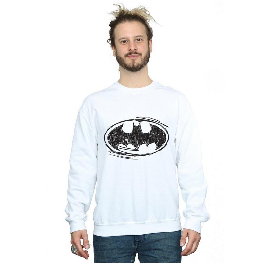 BATMAN Sketch Logo Sweatshirt  