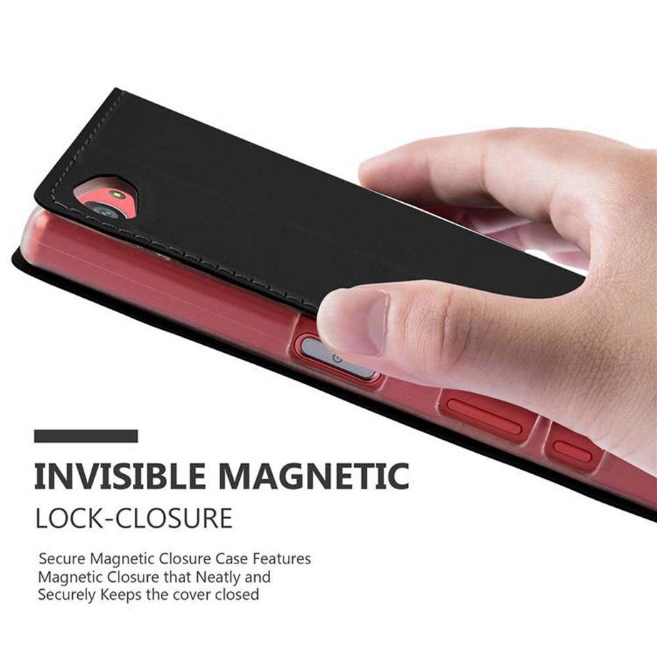 Cadorabo  Housse compatible avec Sony Xperia Z5 COMPACT - Coque de protection avec fermeture magnétique, fonction de support et compartiment pour carte 