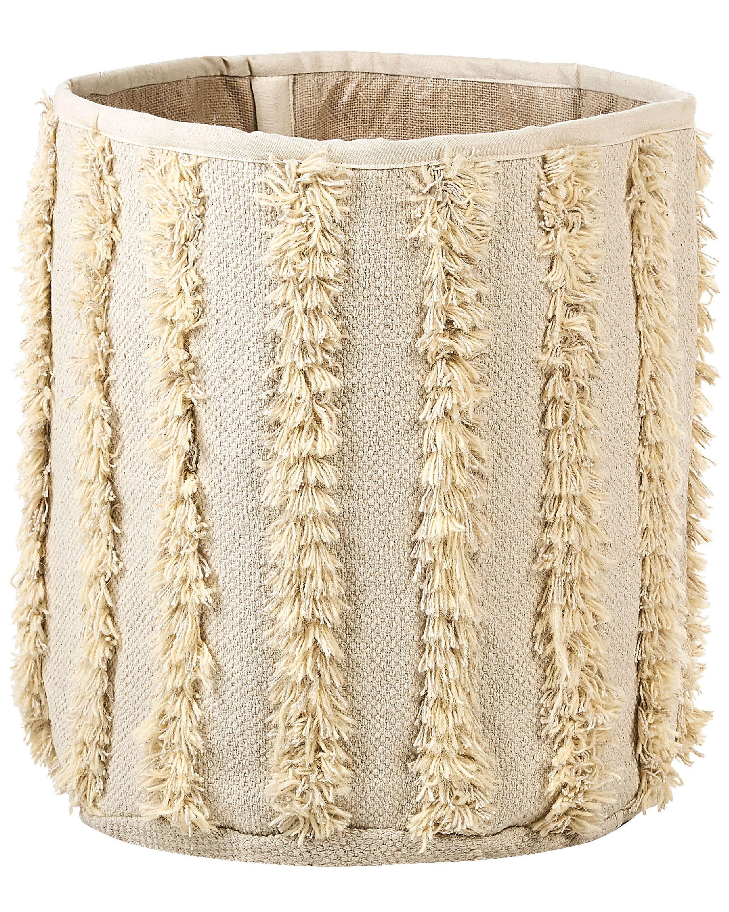 Beliani Accessori en Cotone Boho KAKKI  