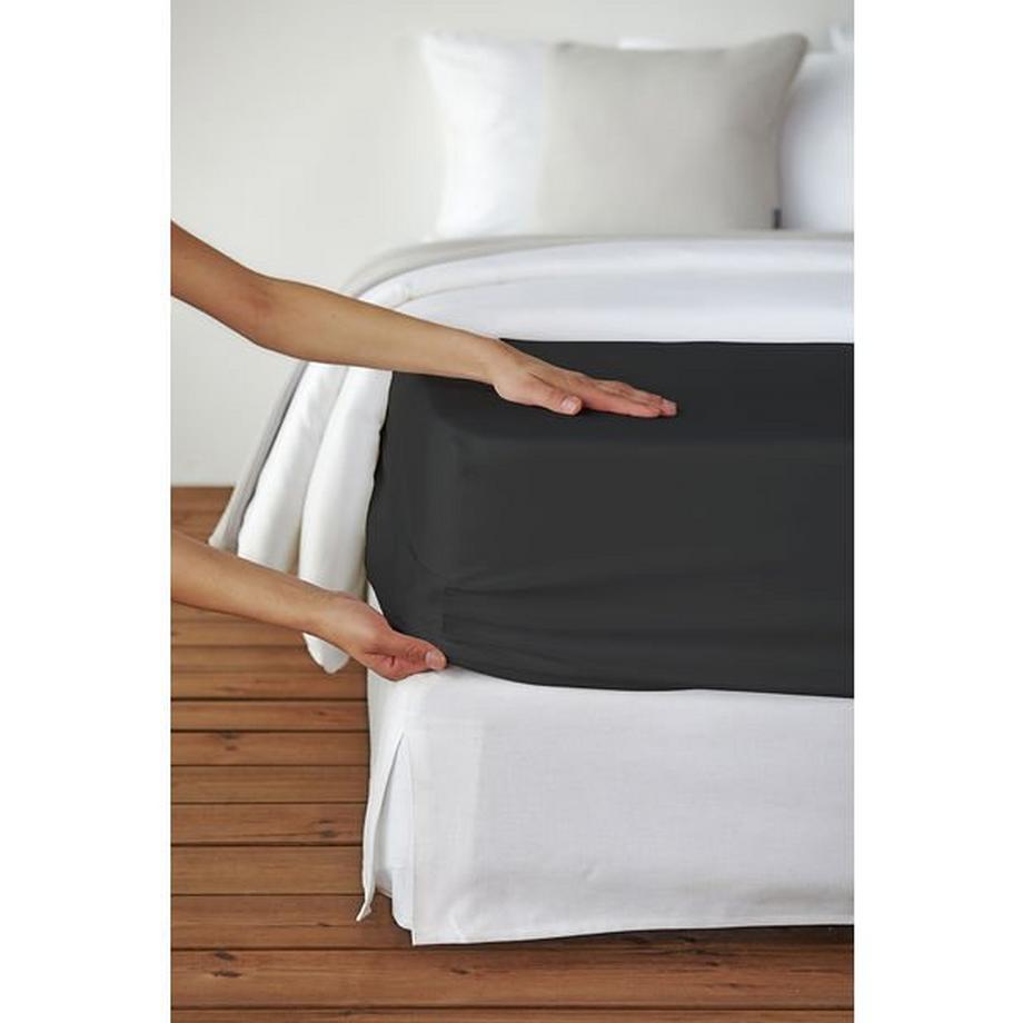 Living Home Uni Satin Drap-housse  