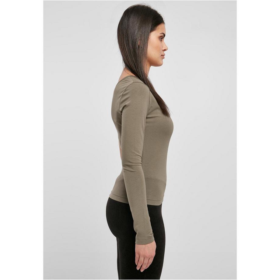 URBAN CLASSICS Asymmetrisches Langarmshirt  