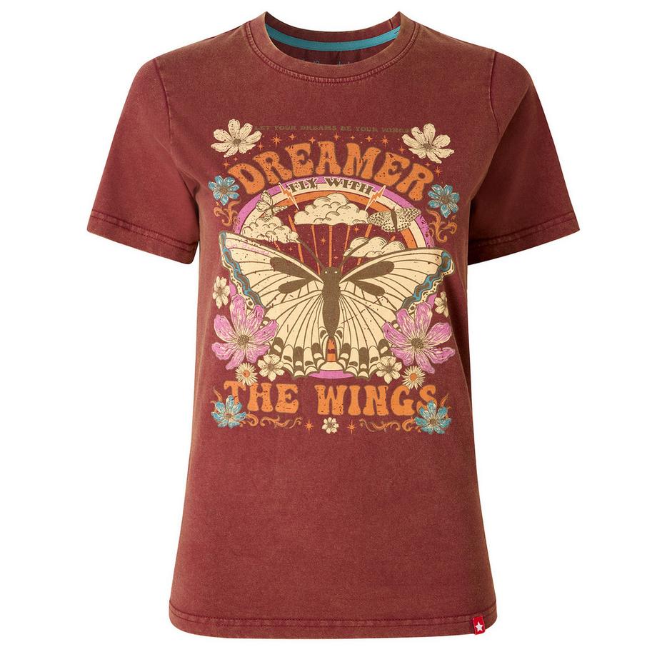 Joe Browns Retro-Stil Schmetterlingsmotiv T-Shirt  