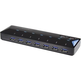 Renkforce  RF-3806034 hub & concentrateur USB 3.2 Gen 1 (3.1 Gen 1) Type-B 5000 Mbit/s Noir 