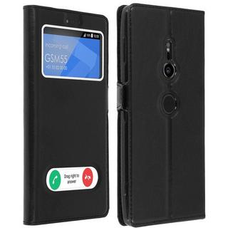 Avizar  Étui folio fenêtres Xperia XZ2 - Noir 