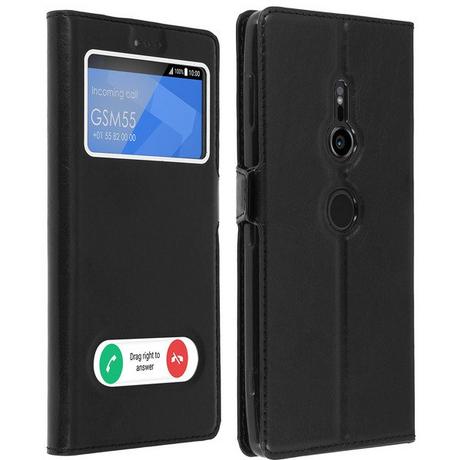 Avizar  Étui folio fenêtres Xperia XZ2 - Noir 