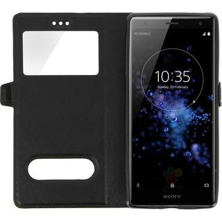 Avizar  Étui folio fenêtres Xperia XZ2 - Noir 